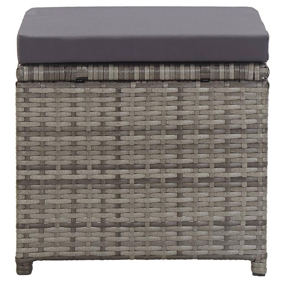 VidaXL Hocker poly-rattan  