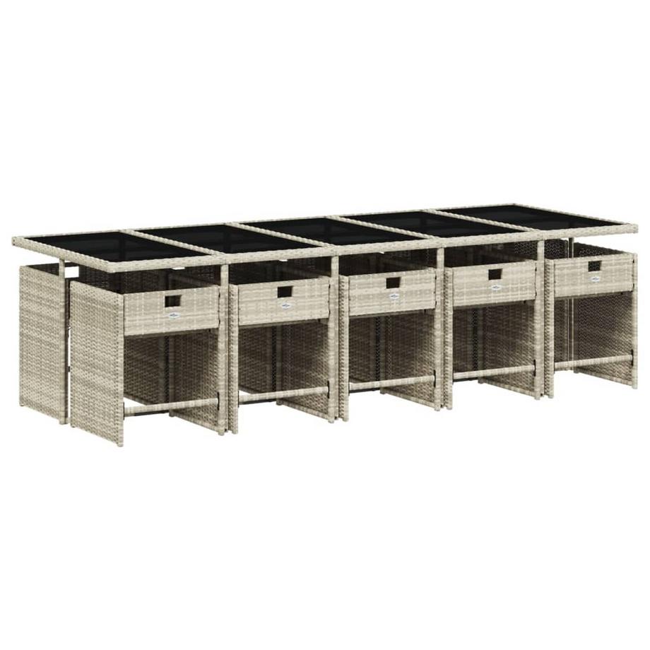 VidaXL Garten essgruppe poly-rattan  