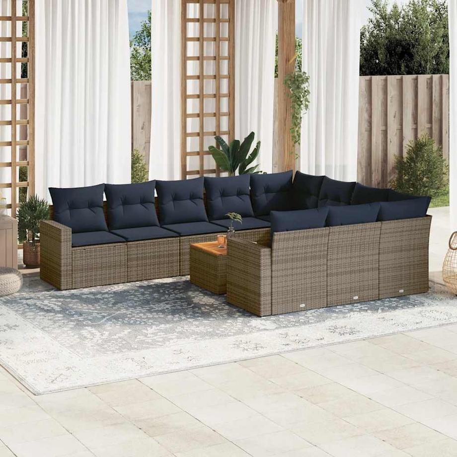 VidaXL Garten sofagarnitur poly-rattan  