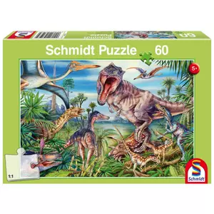 Puzzle Bei den Dinosauriern (60Teile)