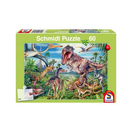 Schmidt  Puzzle Bei den Dinosauriern (60Teile) 