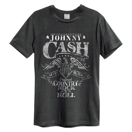 Amplified Johnny Cash Eagle T-Shirt Stampa Grafica  