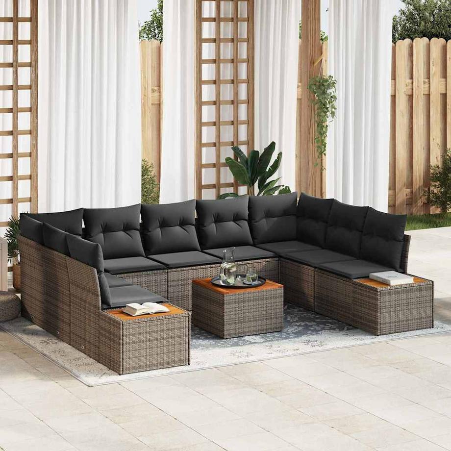 VidaXL Gartensofa-set poly-rattan  