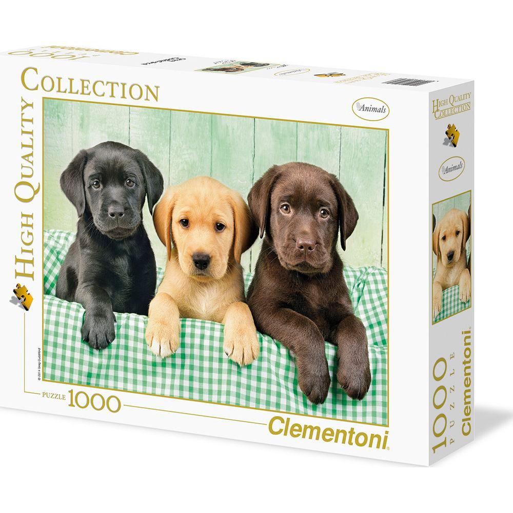 Clementoni  Puzzle Drei Labradore (1000Teile) 