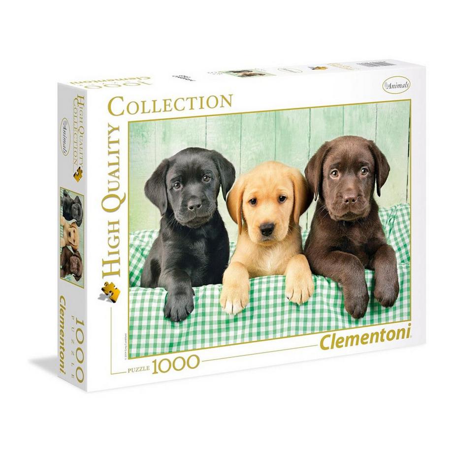 Clementoni  Puzzle Drei Labradore (1000Teile) 