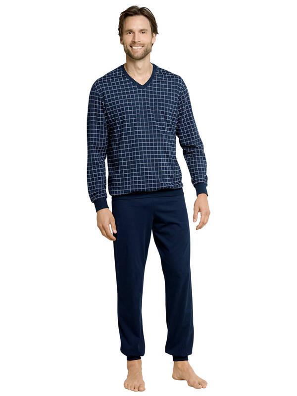 Schiesser Bequem sitzender Langarm Pyjama  
