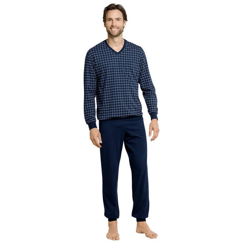 Schiesser Bequem sitzender Langarm Pyjama  
