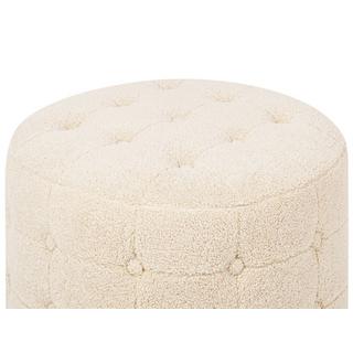 Beliani Pouf en Bouclé Glamour TAMPA  