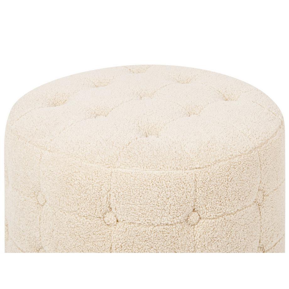 Beliani Pouf aus Bouclé Glamourös TAMPA  