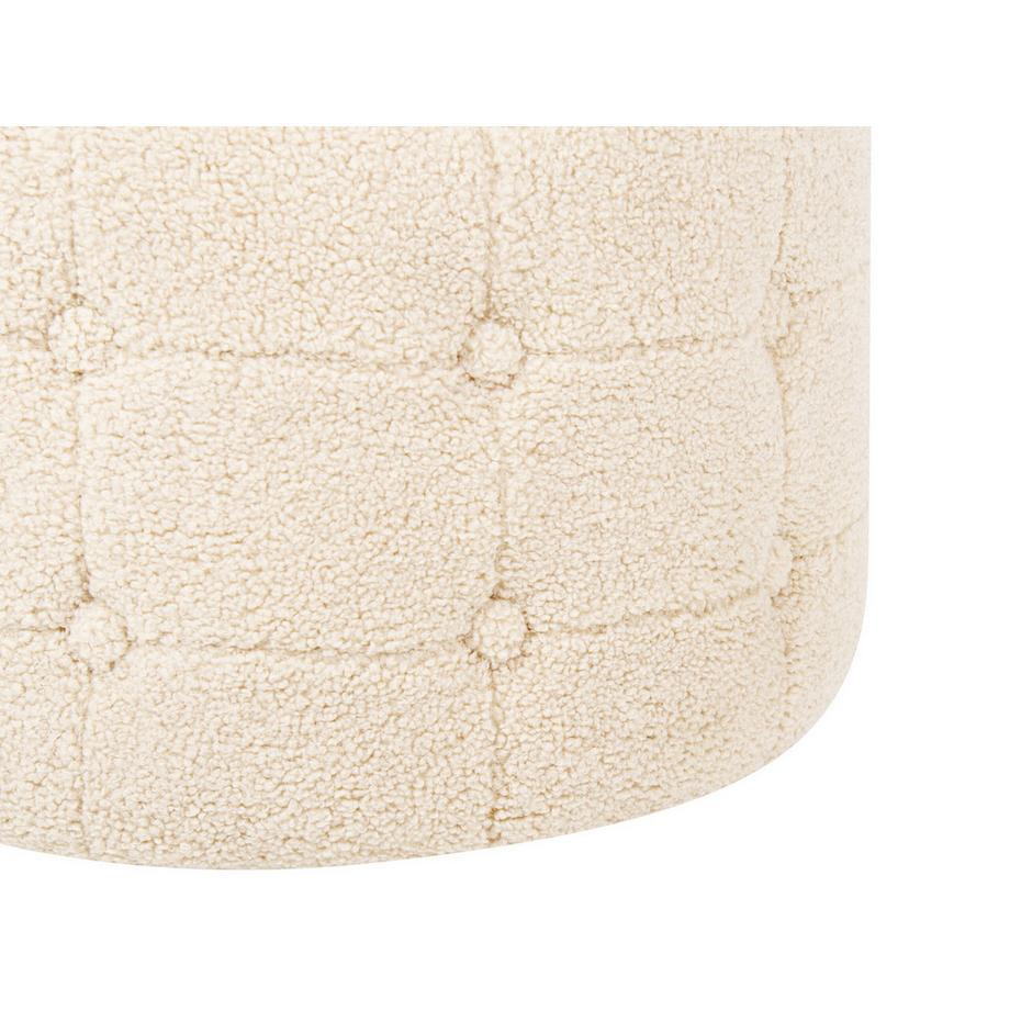 Beliani Pouf aus Bouclé Glamourös TAMPA  