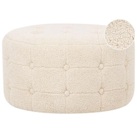 Beliani Pouf en Bouclé Glamour TAMPA  