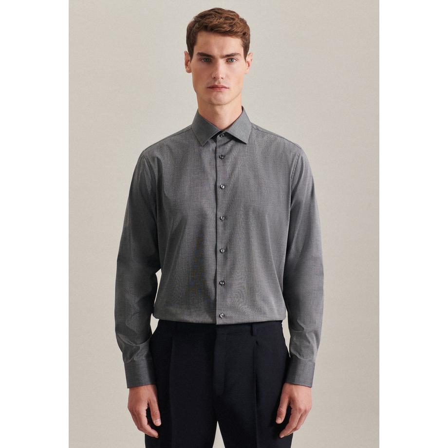 Seidensticker  Business Hemd Shaped Fit Langarm Uni 