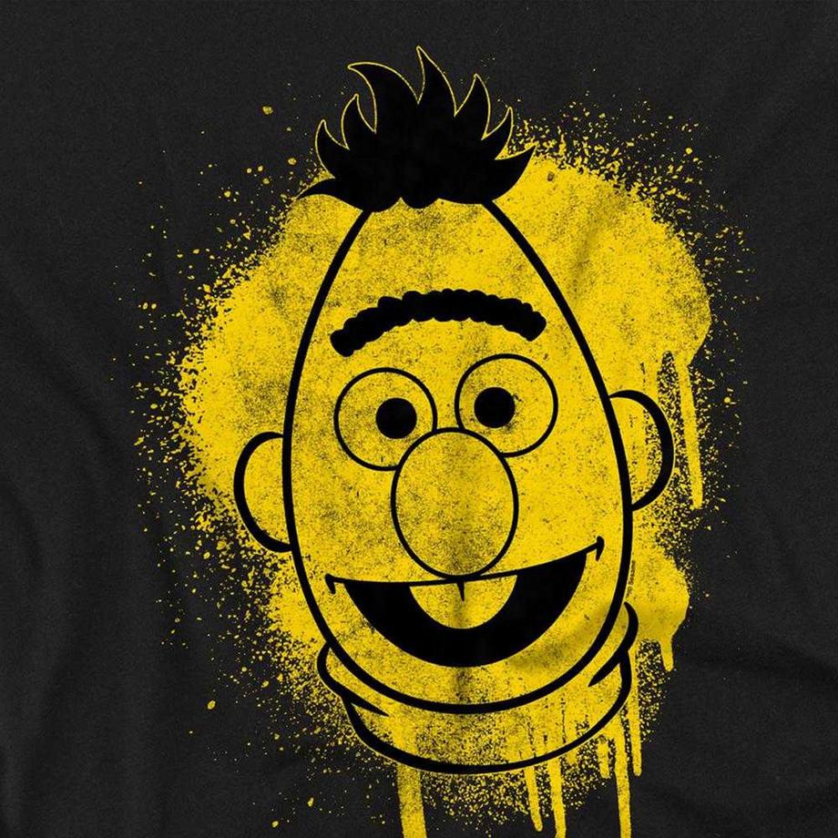 Sesame Street T-Shirt Manches Longues Motif Bert Graffiti  