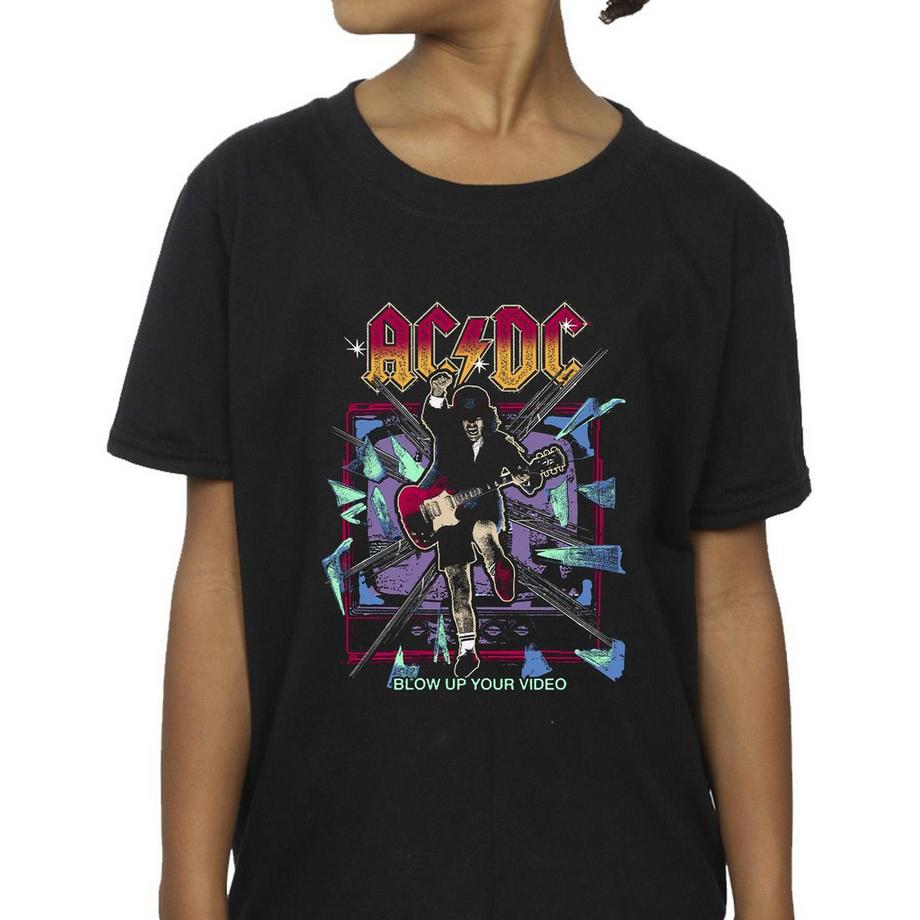 ACDC  Blow Up Your Video Maglietta Salto Ragazze 