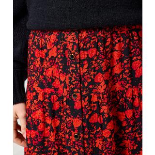 Joe Browns Geblümter Mehrlagiger Maxirock mit Knopfleiste  