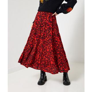 Joe Browns Geblümter Mehrlagiger Maxirock mit Knopfleiste  