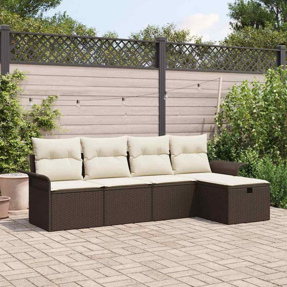 VidaXL Ensembles de canapés de jardin poly rattan  
