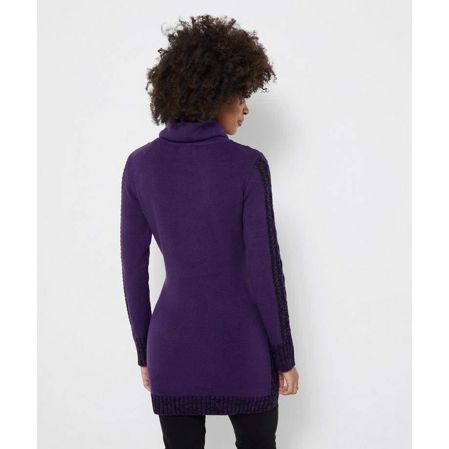 Joe Browns Langer kuscheliger Pullover mit Wasserfallausschnitt  