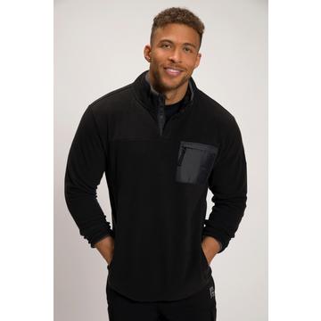 Pull en polaire de trekking JAY-PI, outdoor, manches longues, col montant, patte de boutonnage