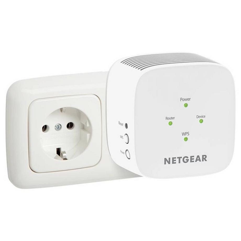 NETGEAR  Dual-Band WiFi Range Extender, 1.2 Gbit/s, Wandstecker, interne Antenne 