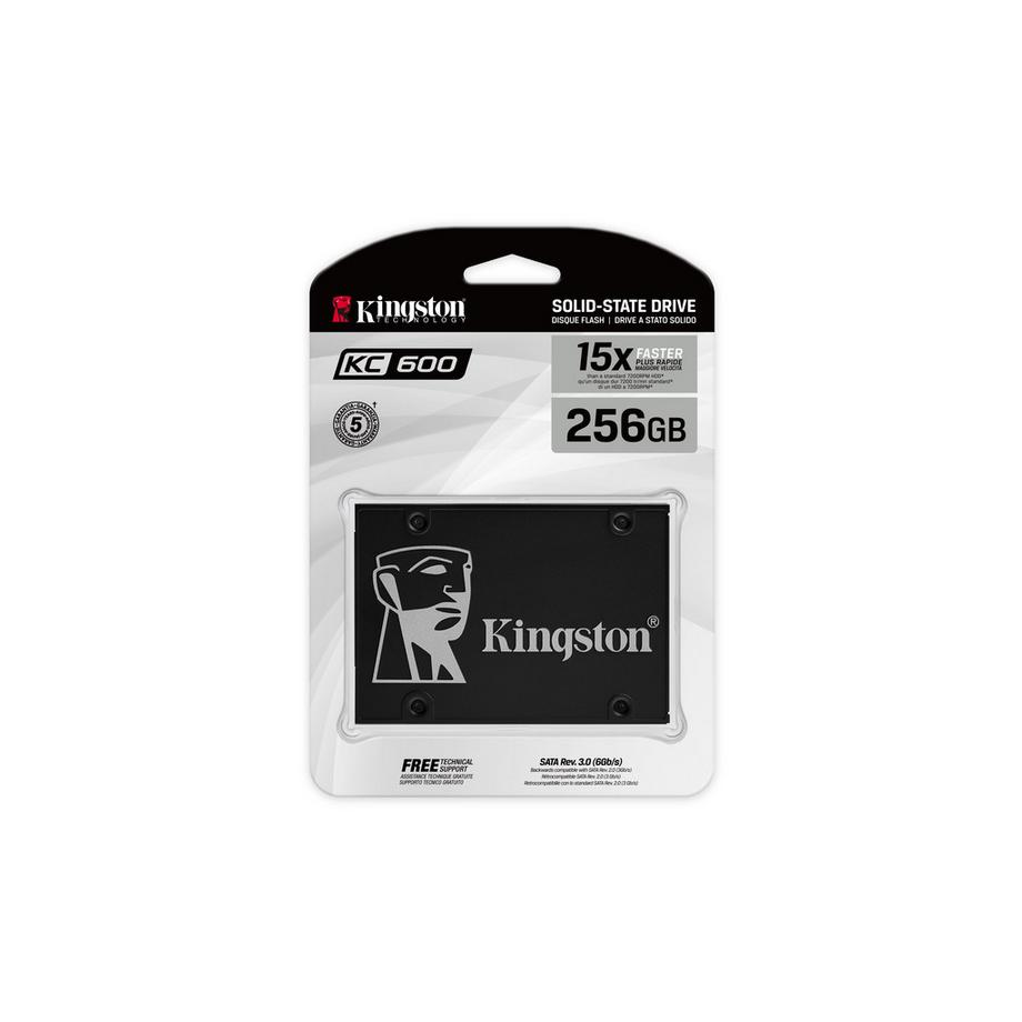 Kingston  SSD Kingston KC600 da 256 GB: spazio di archiviazione estremamente veloce e affidabile per il tuo computer 