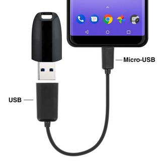 Avizar  Micro-USB / USB Adapter Schwarz 