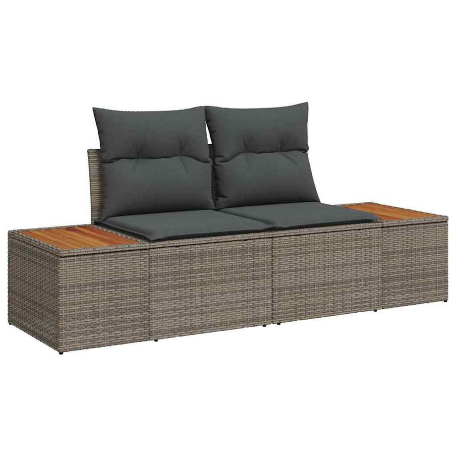 VidaXL Canapé de jardin poly rattan  