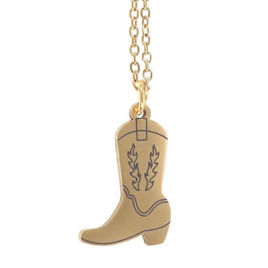 Something Different  Stivale Da Cowboy Collana E Carta 