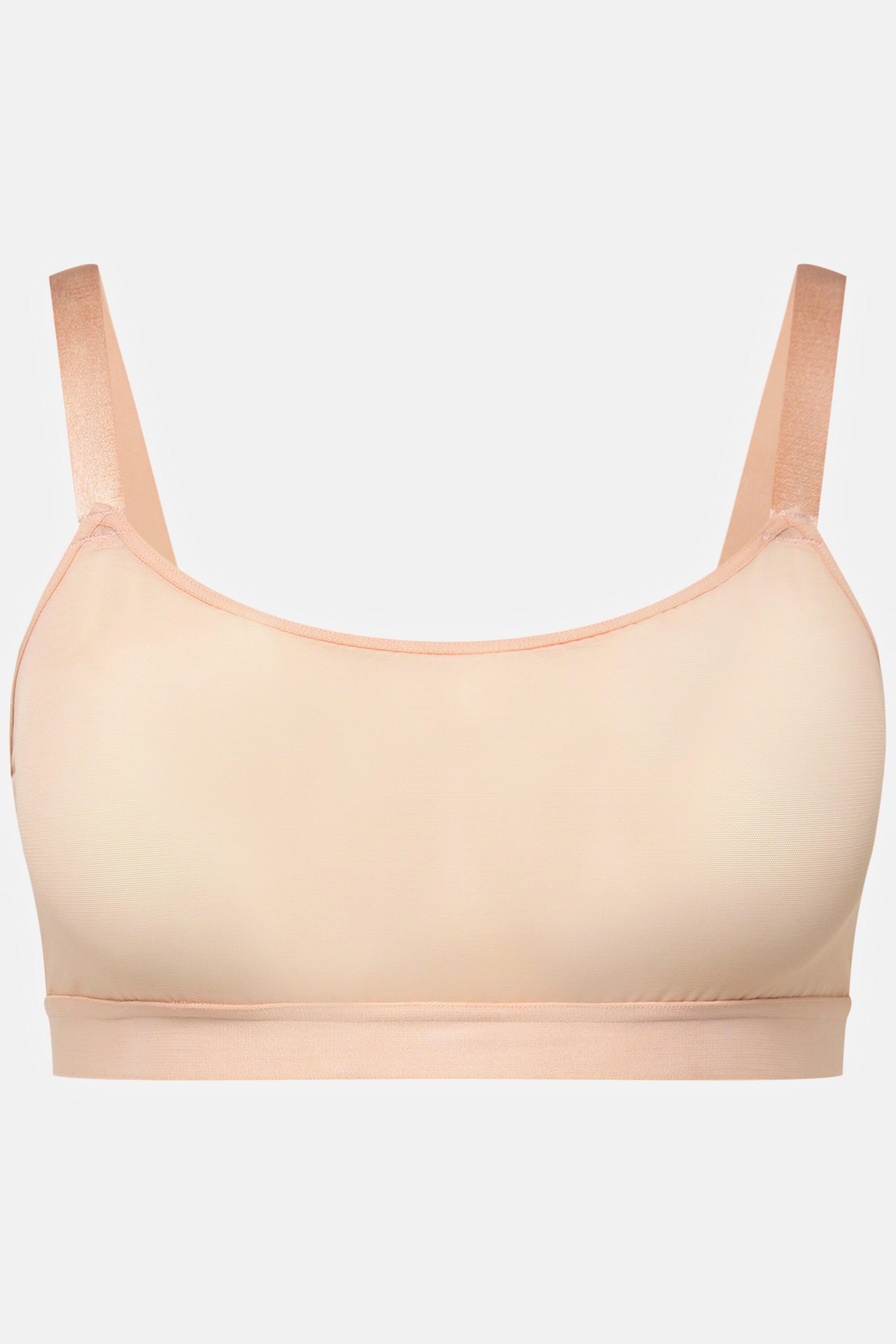 Ulla Popken  Bustier con mesh e fascia sotto il seno 