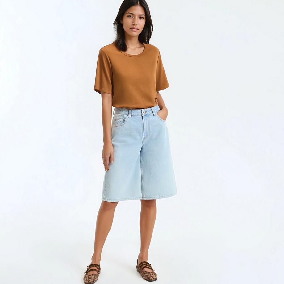 La Redoute Collections Bermuda Jeans Relaxed Fit  