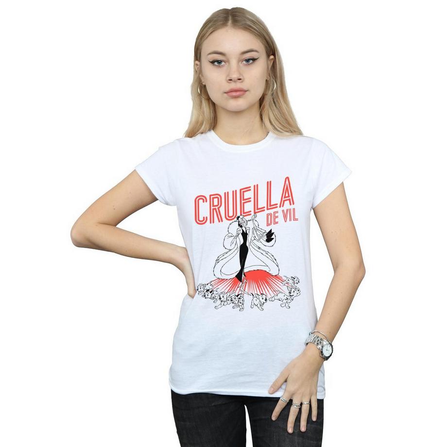 Disney Cruella De Vil T-Shirt Imprimé Graphique  