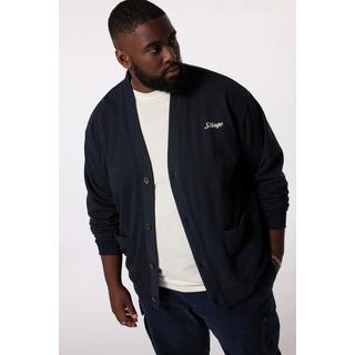 Sthuge Giacca di felpa Scollo a V Ricamo sul petto  