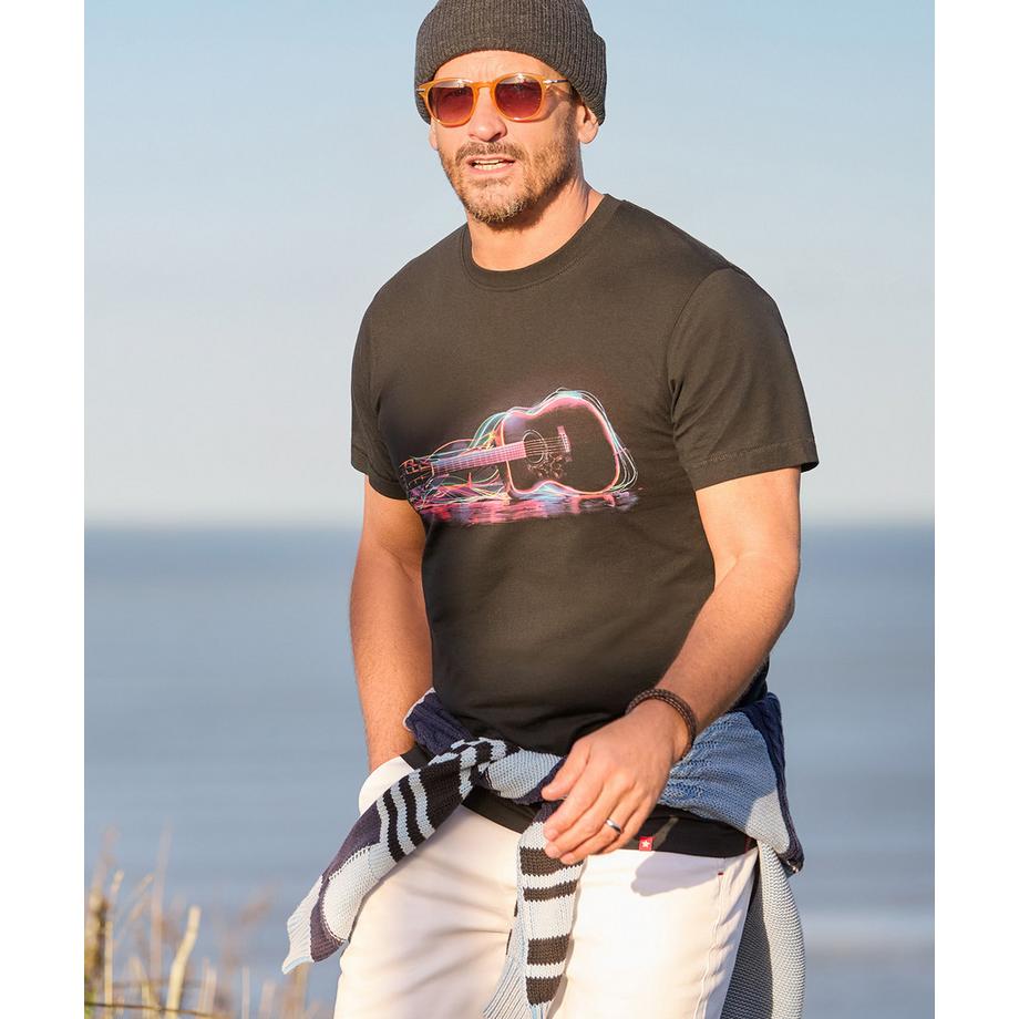 Joe Browns T-Shirt Motivo Chitarra Effetti Luminosi  