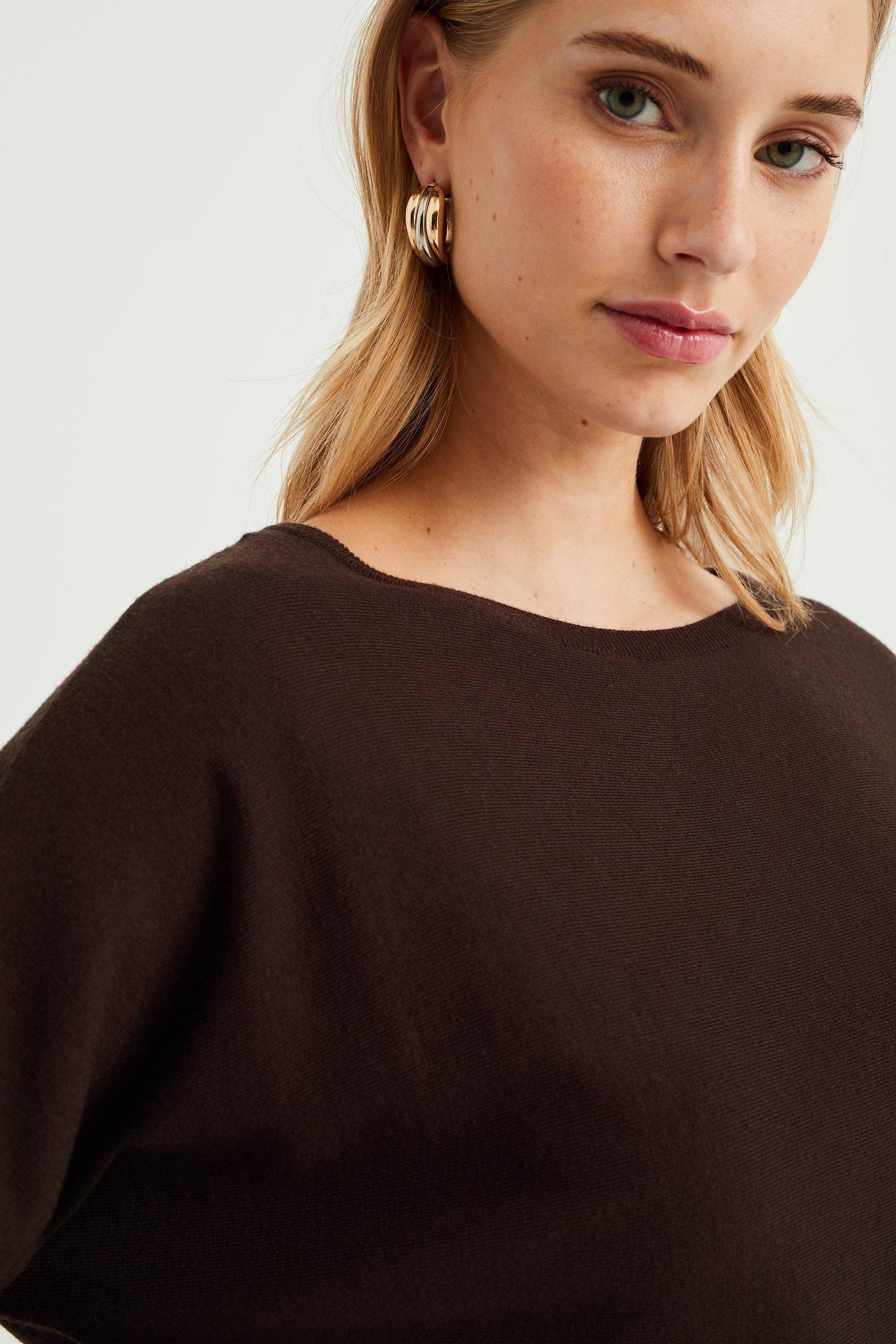 WE Fashion  Robe Finement Tricotée Femme 