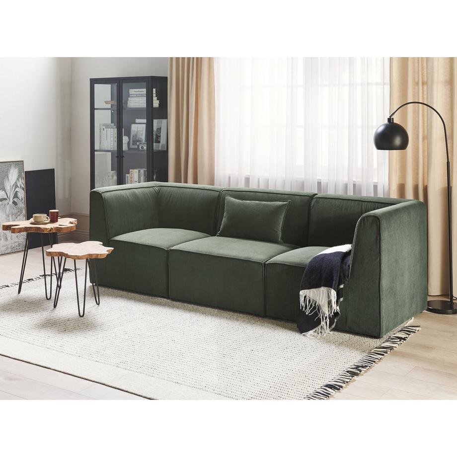 Beliani 3 Sitzer Sofa aus Cord  LEMVIG  