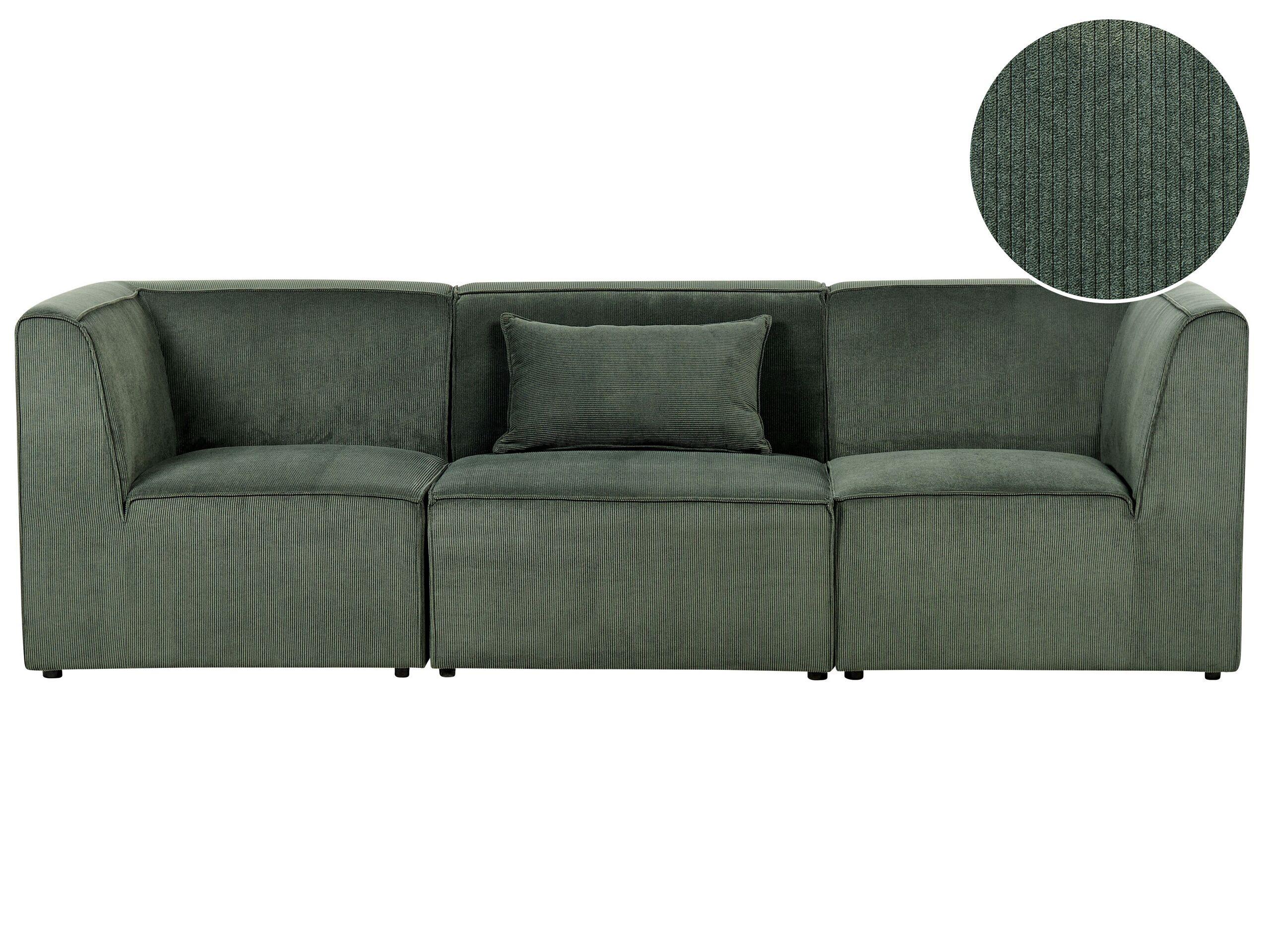 Beliani 3 Sitzer Sofa aus Cord Modern LEMVIG  