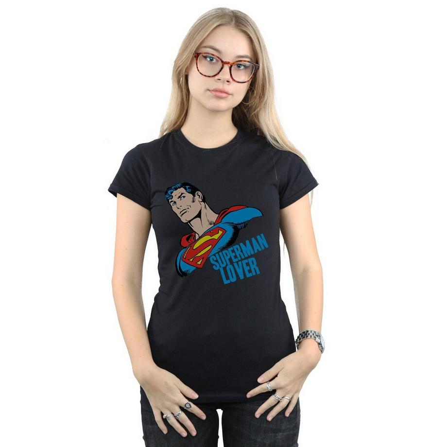 DC COMICS Superman Lover T-Shirt Stampata  