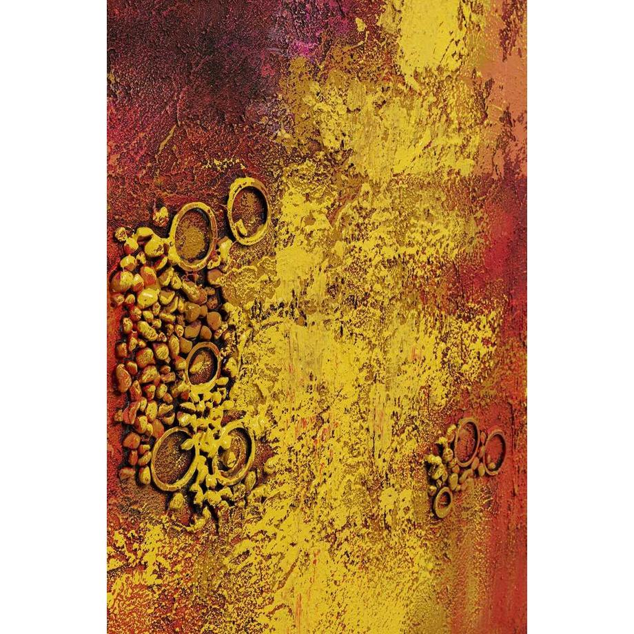 KARE Design Tableau toile Jardin rouge 125x215  