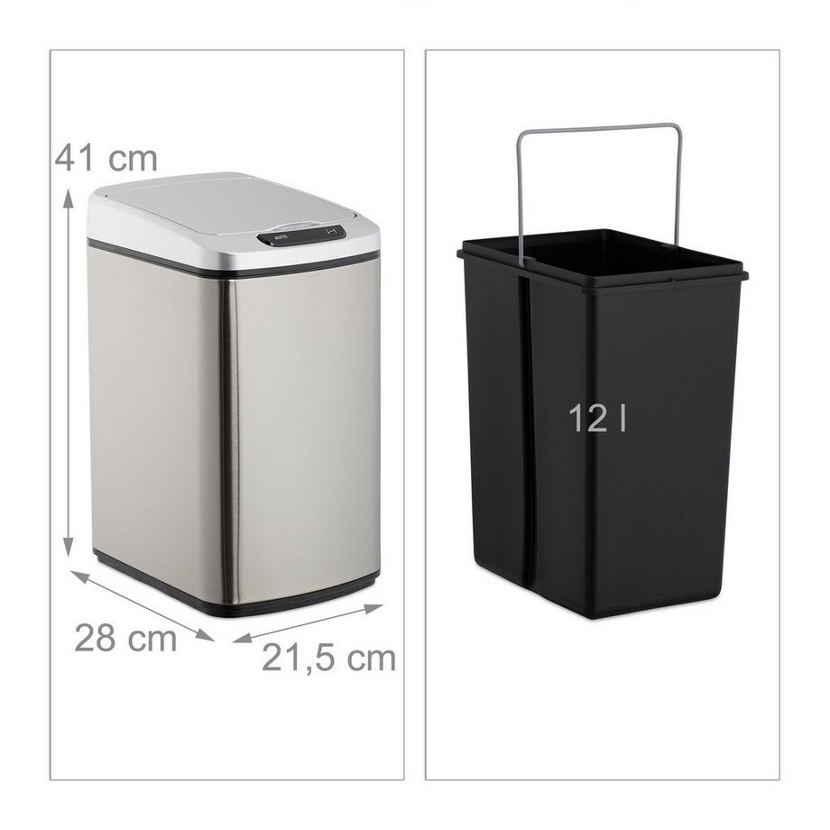 B2X Contenitore rifiuti sensore 12 l  