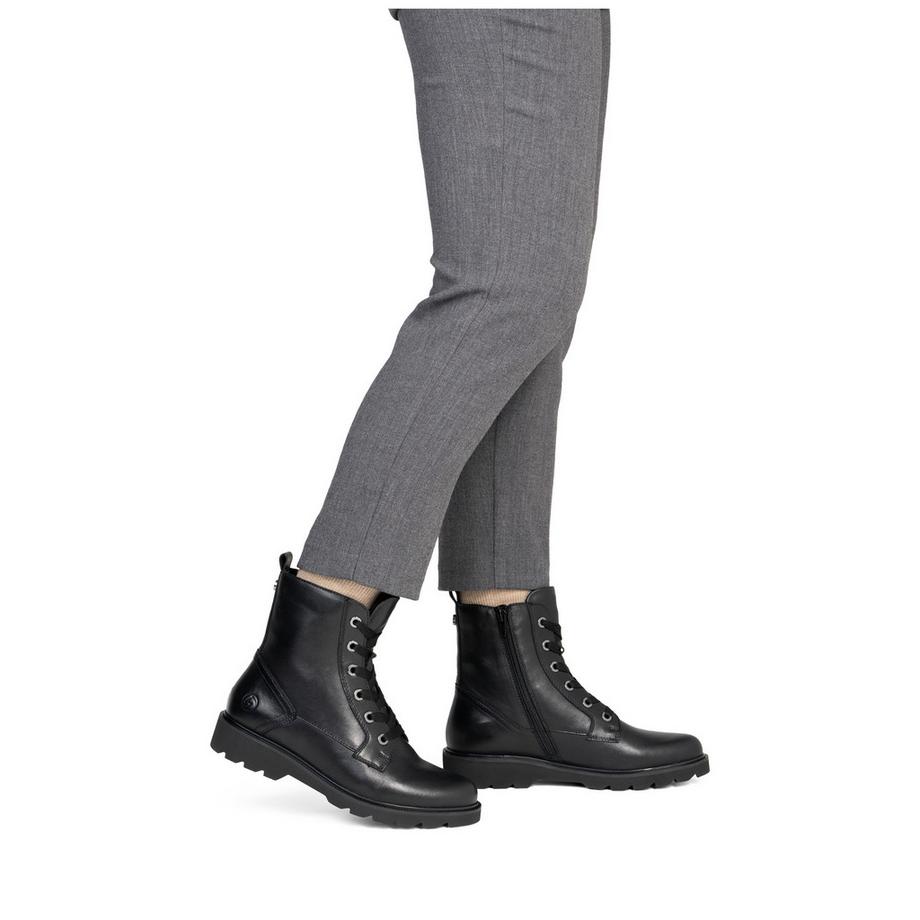 Remonte Bottines à Lacets avec Fermeture Éclair Latérale  
