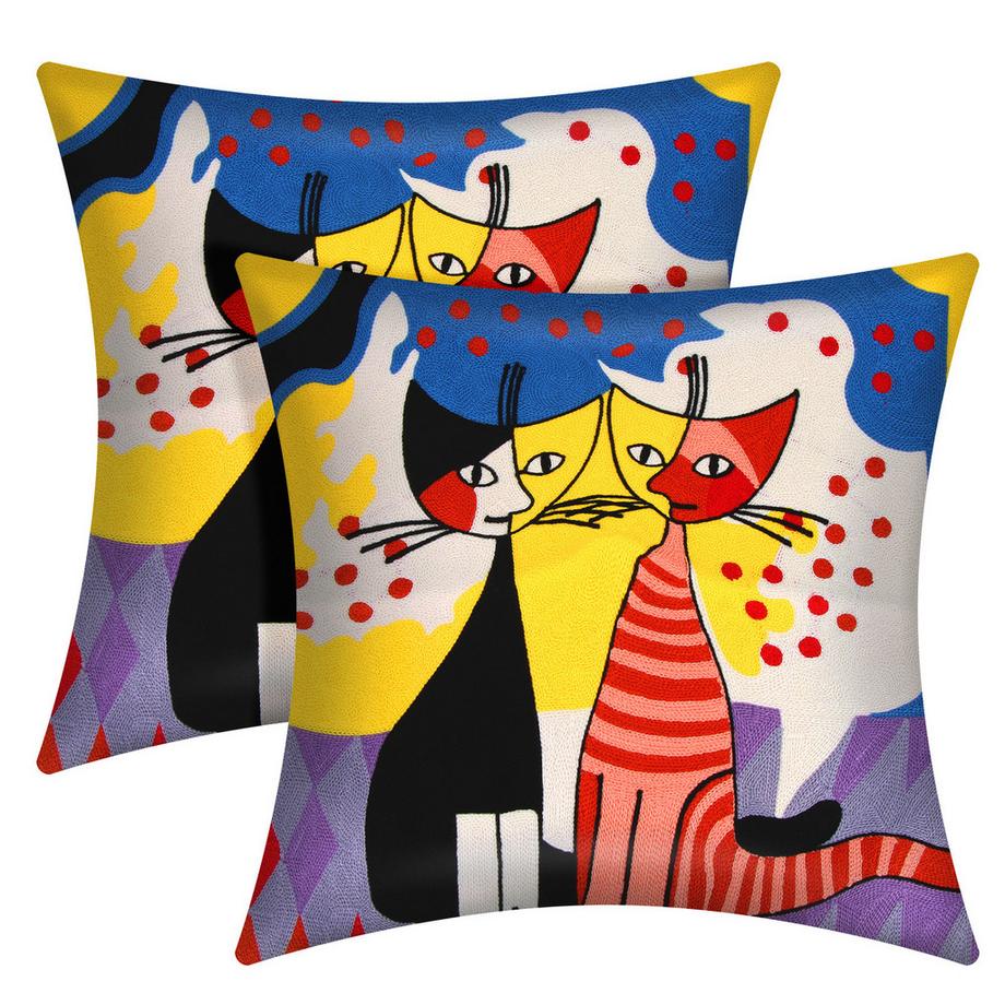 Avizar Lot 2 Housses de Coussin Art Liora  