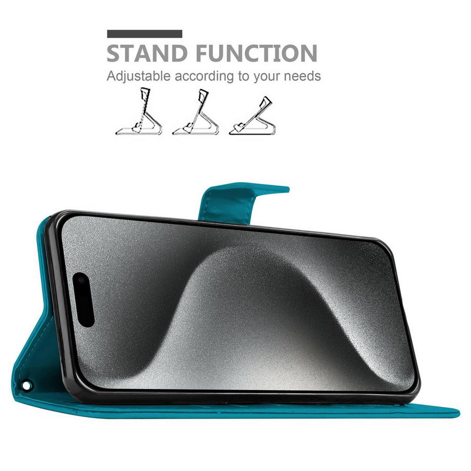 Cadorabo  iPhone 16 PRO MAX Hülle mit Blumen Muster 