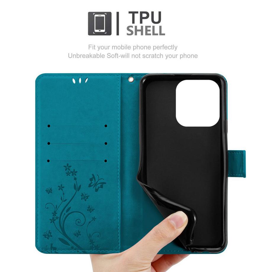 Cadorabo  iPhone 16 PRO MAX Hülle mit Blumen Muster 