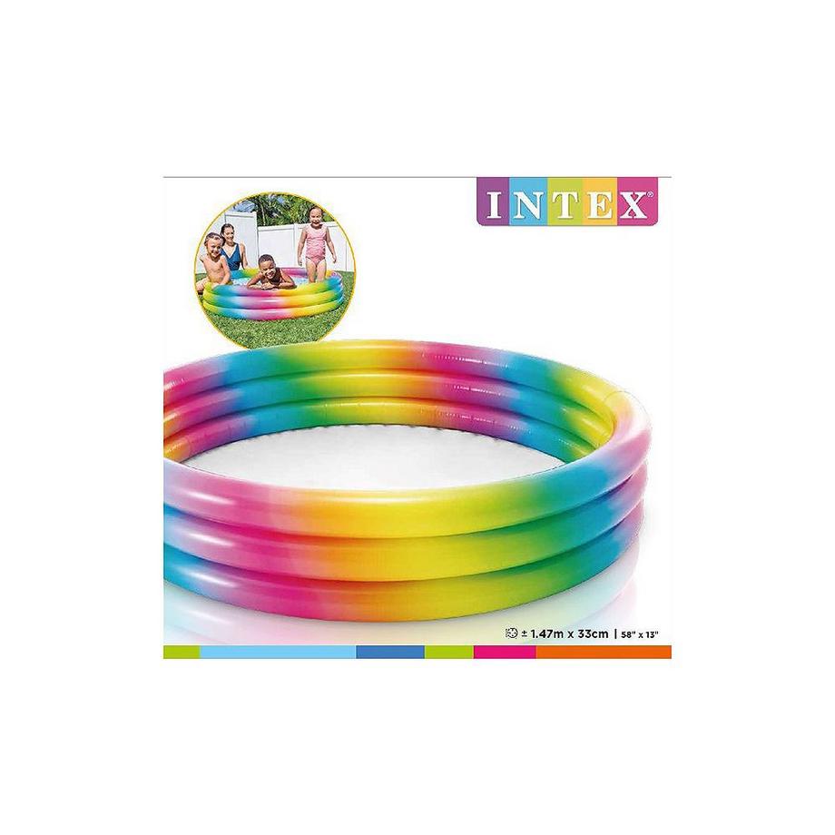 Intex  aufblasbarer Pool Rainbow 147 x 33 cm 