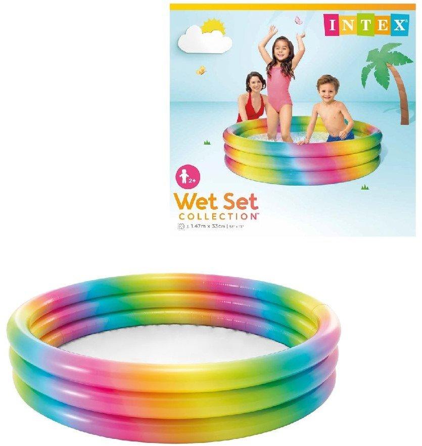 Intex  aufblasbarer Pool Rainbow 147 x 33 cm 