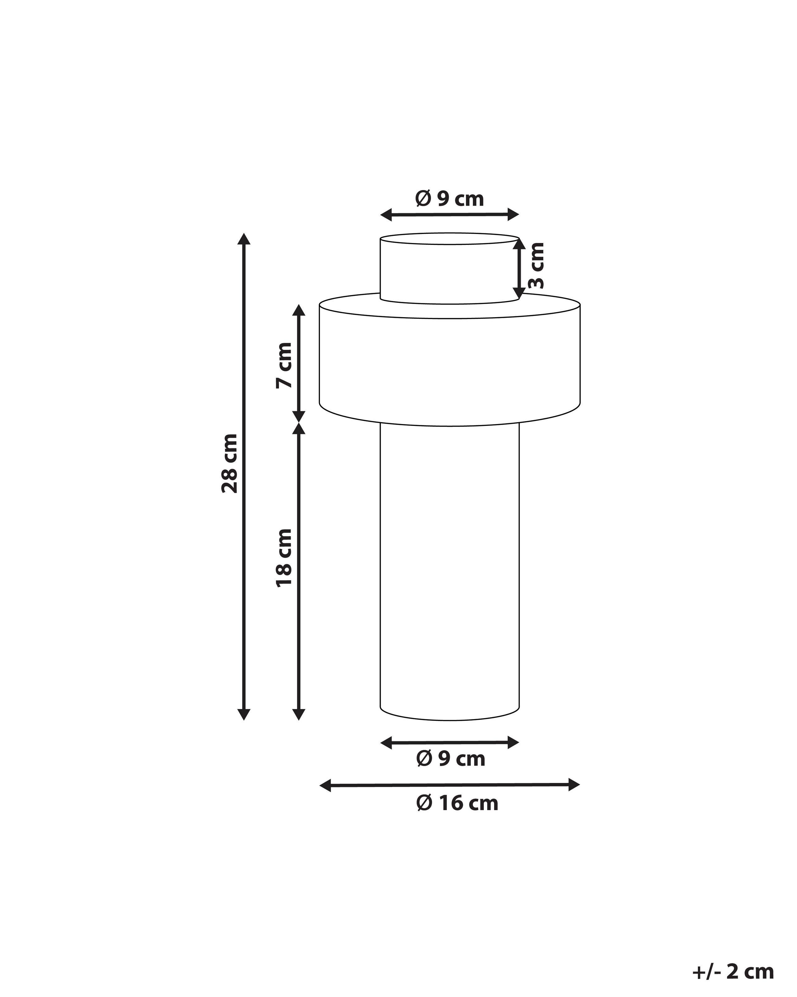 Beliani Vase à fleurs en Grès Moderne ESCOLAR  