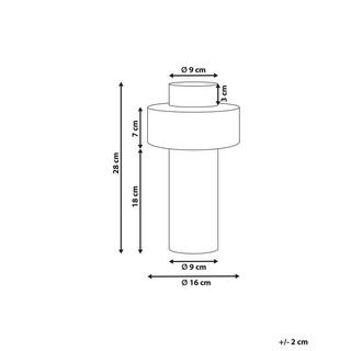 Beliani Vaso da fiori en Gres porcellanato Moderno ESCOLAR  