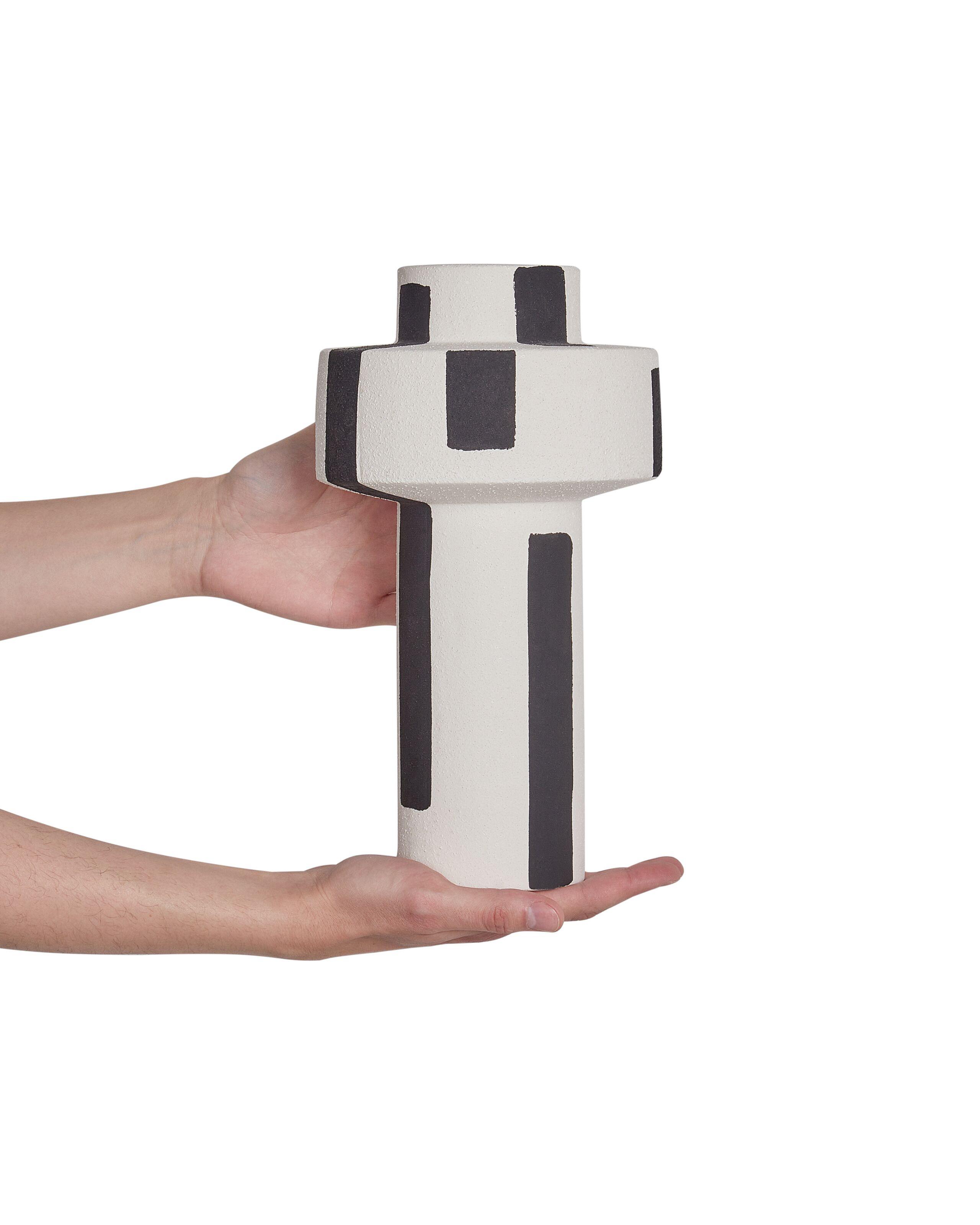 Beliani Vase à fleurs en Grès Moderne ESCOLAR  