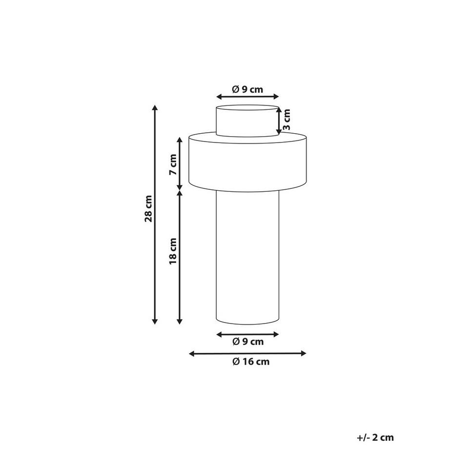 Beliani Vaso da fiori en Gres porcellanato Moderno ESCOLAR  