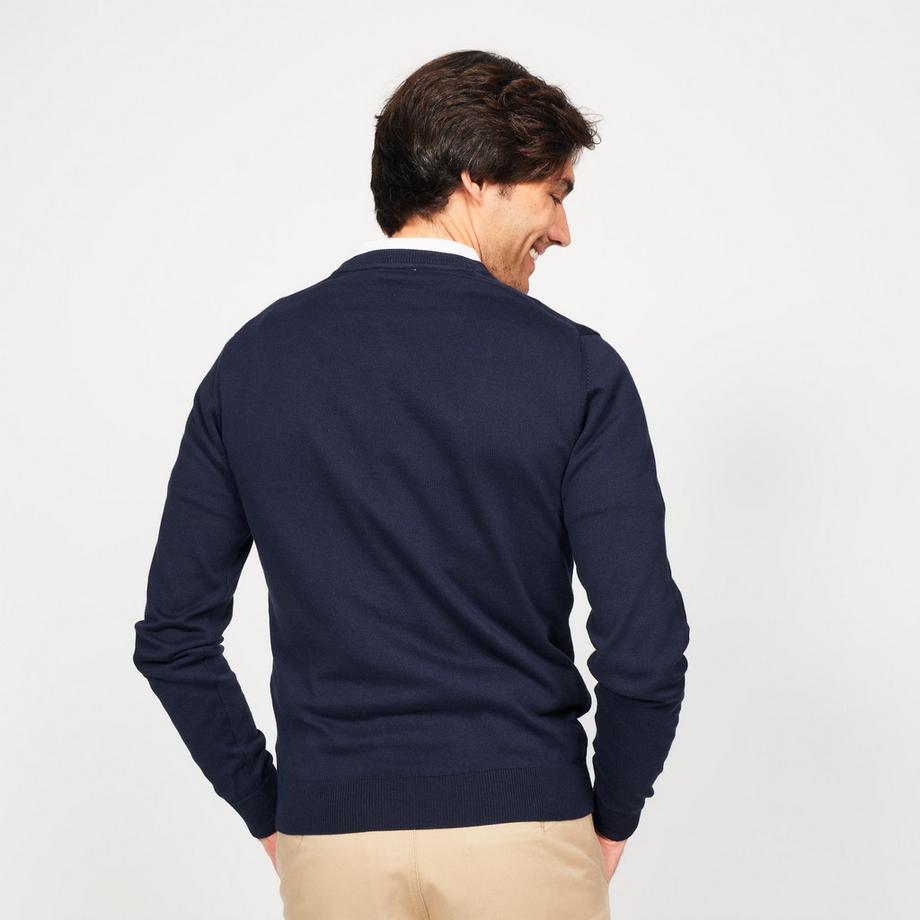 INESIS  Pullover uomo scollo a V cotone 